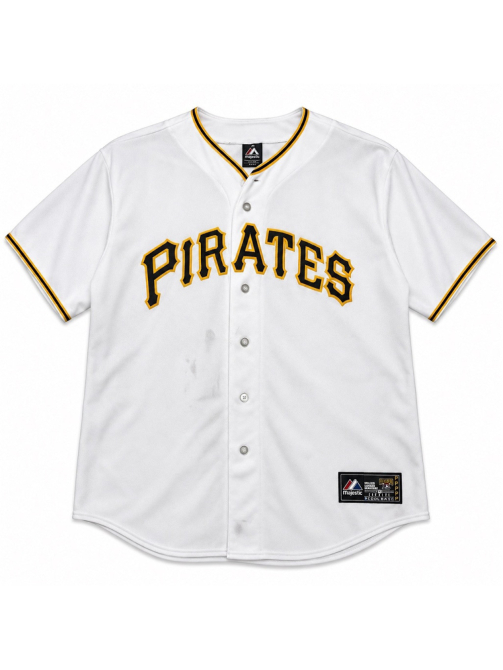 Majestic Pittsburgh Pirates Jersey Mens XL Garrett Jones #46 White Baseball MLB